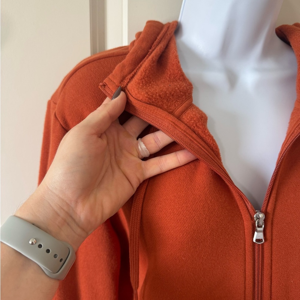 Tek Gear Burnt Orange Fleece Zip-Up - Picture 5 of 8